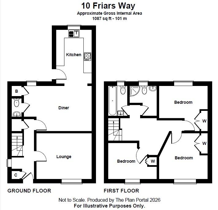 Friars Way, Swaythling, Southampton, SO18 floorplan