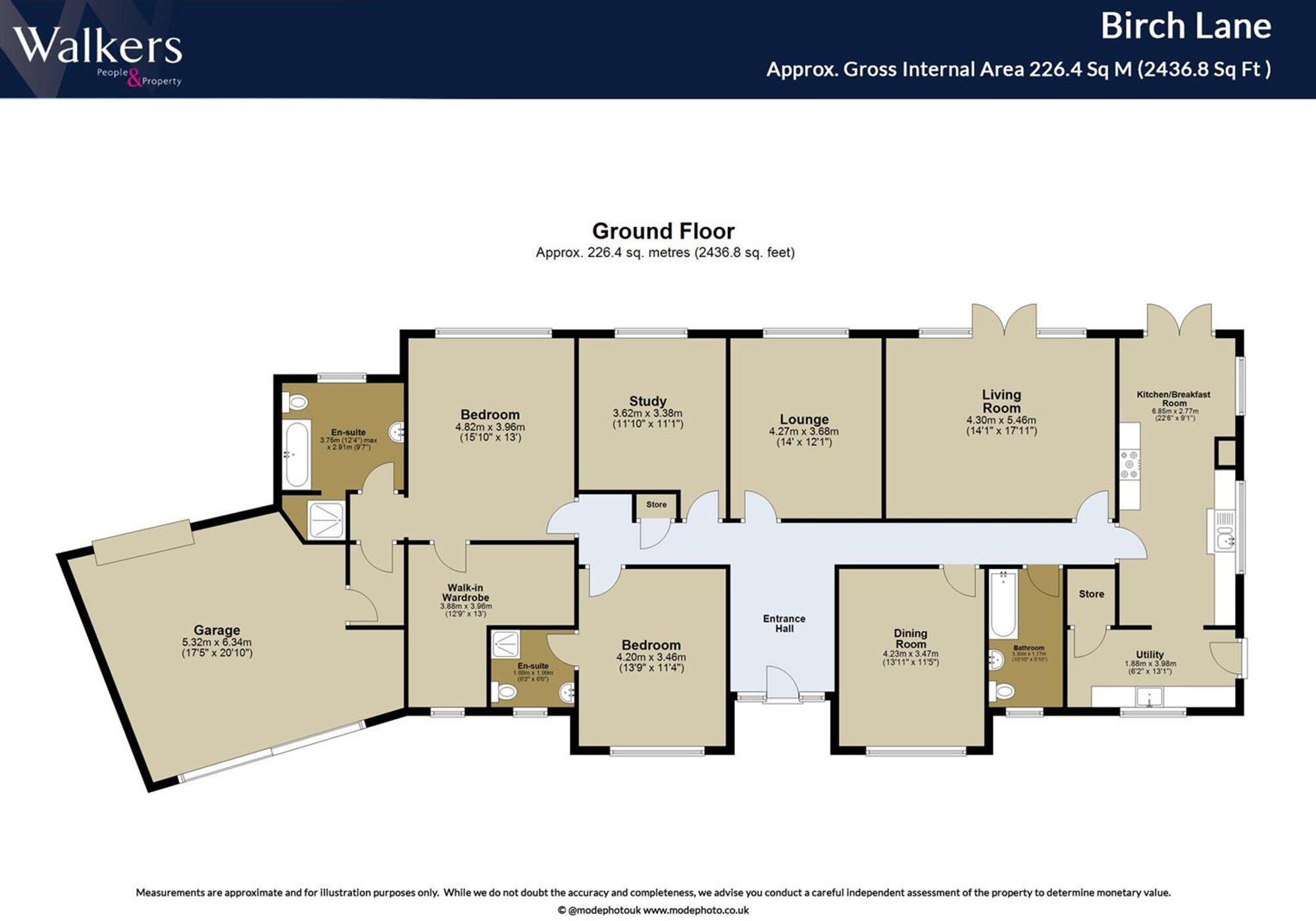 Birch Lane, Stock floorplan