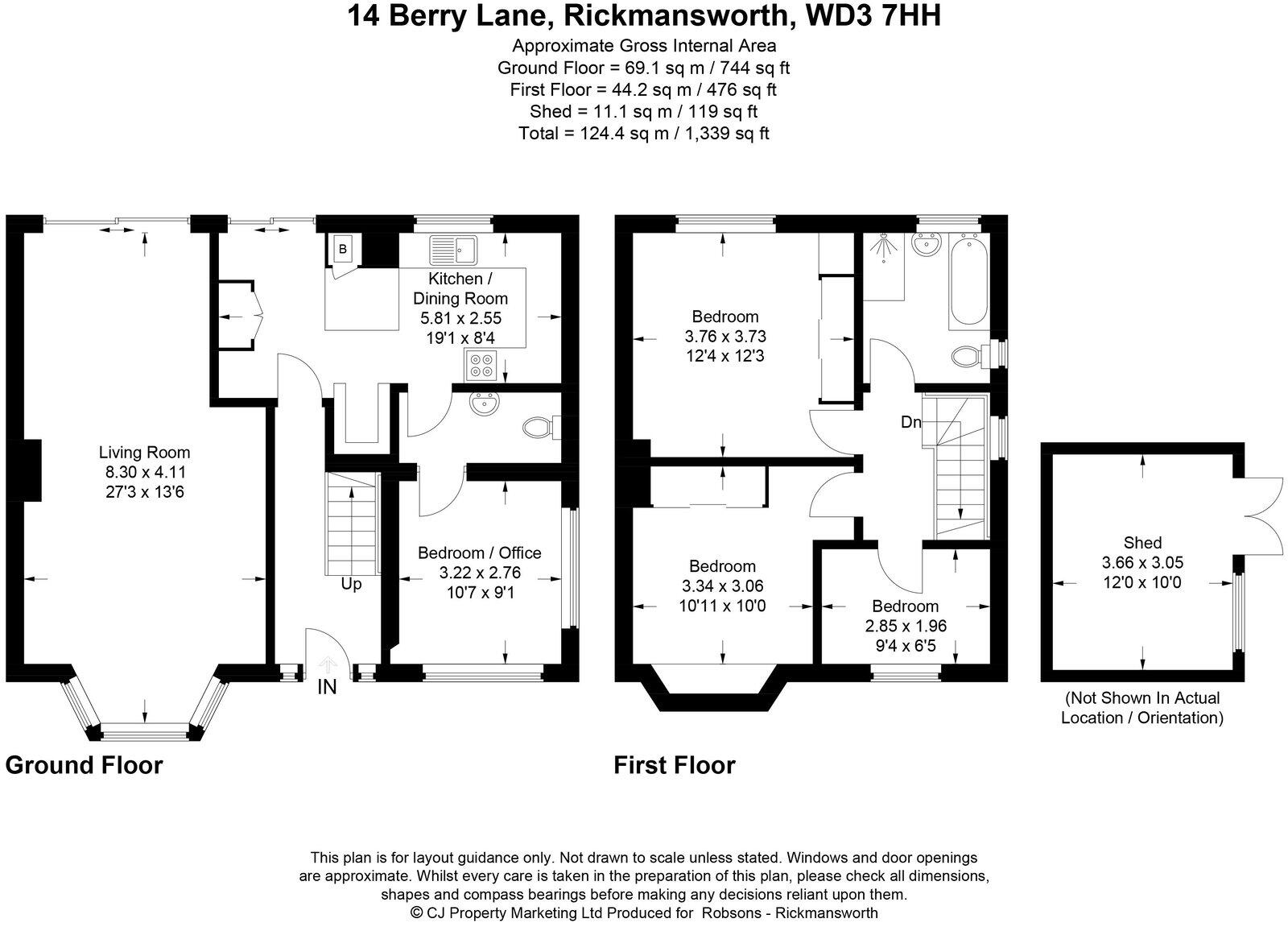Berry Lane, Rickmansworth, Herts, WD3 7HH floorplan