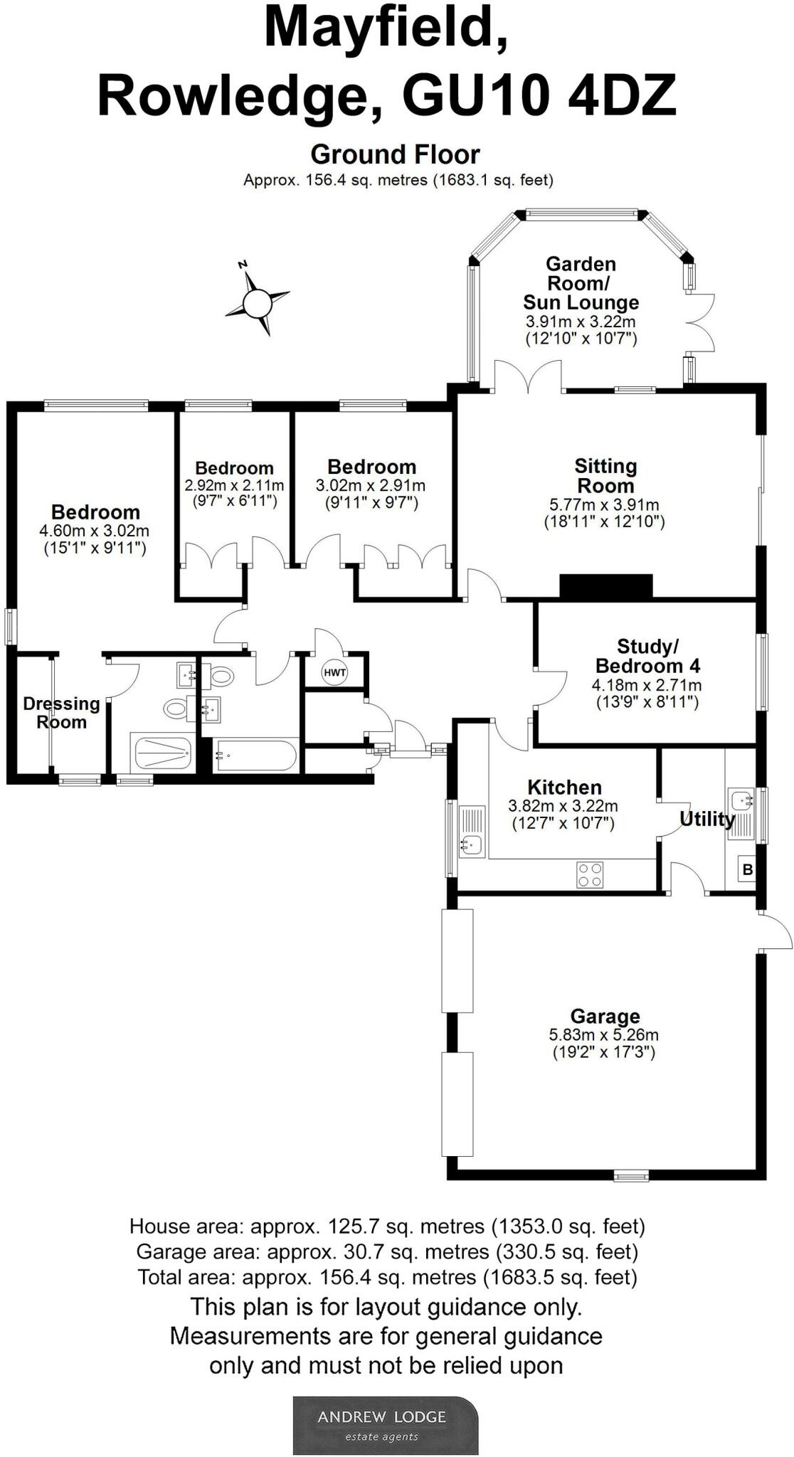 Mayfield, Rowledge, GU10 floorplan