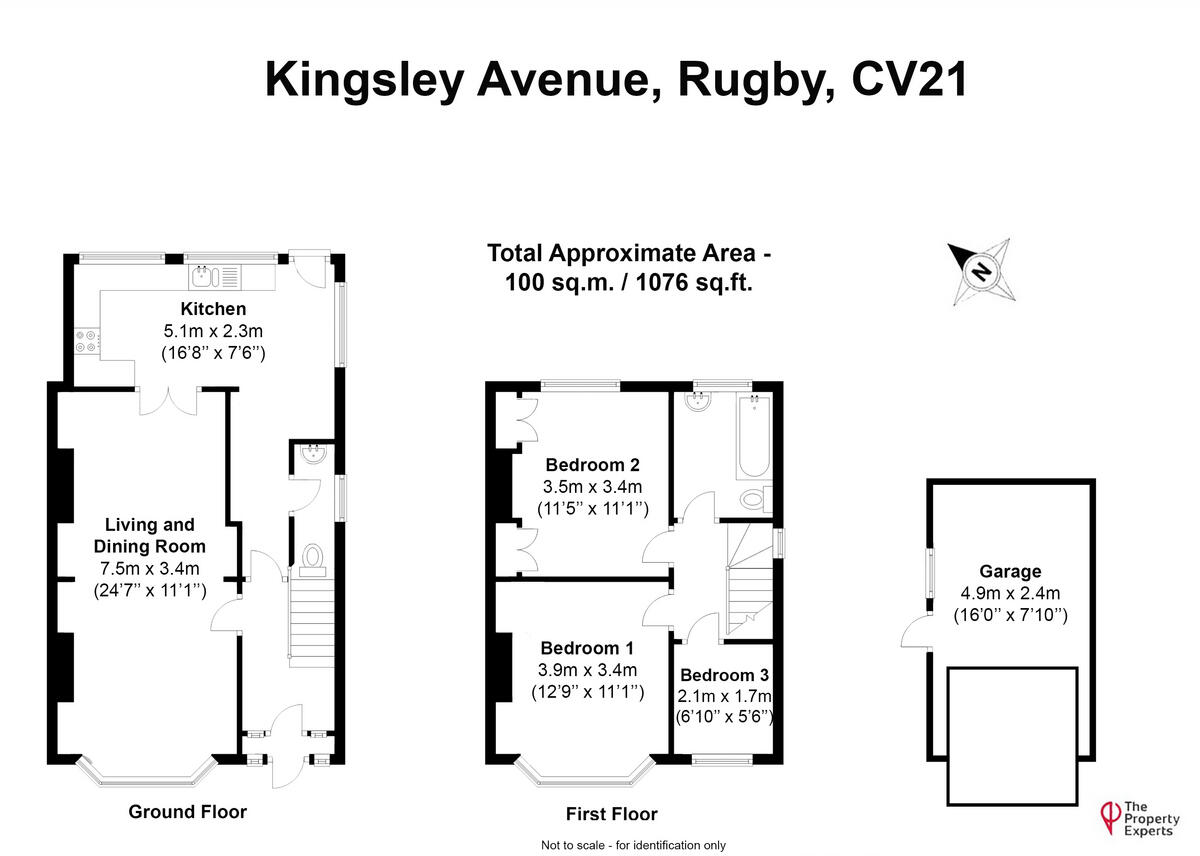 Kingsley Avenue, Rugby, CV21 floorplan