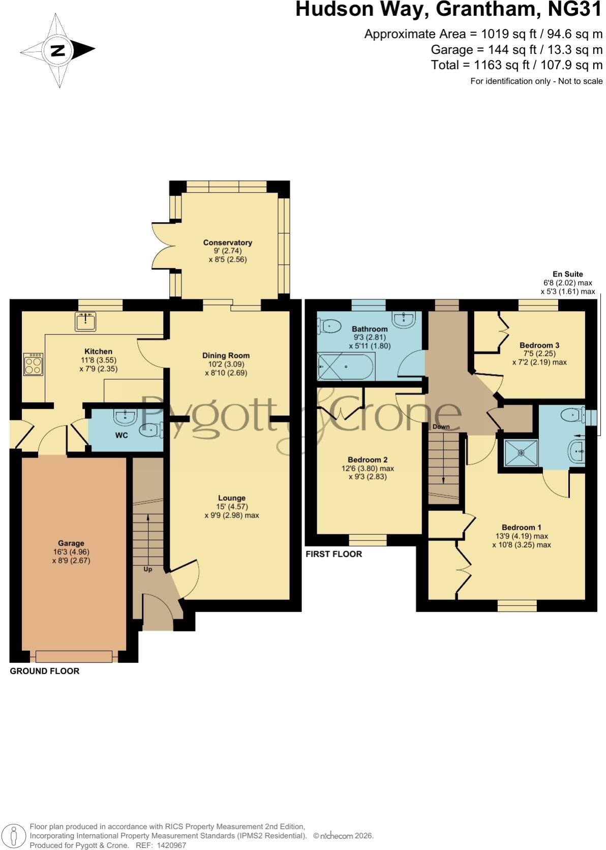Hudson Way, Grantham, Lincolnshire, NG31 floorplan