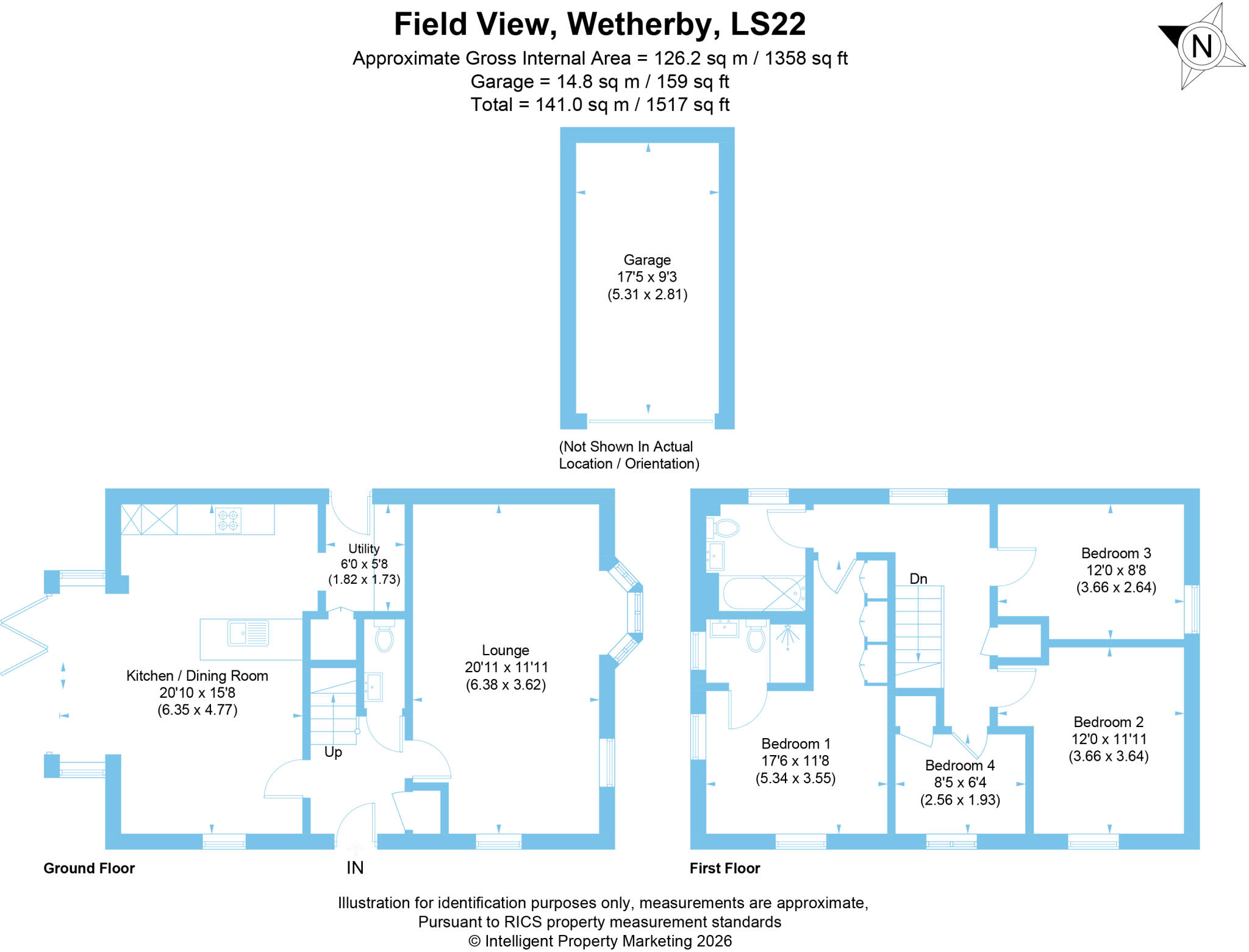 Field View, Wetherby, West Yorkshire, LS22 floorplan
