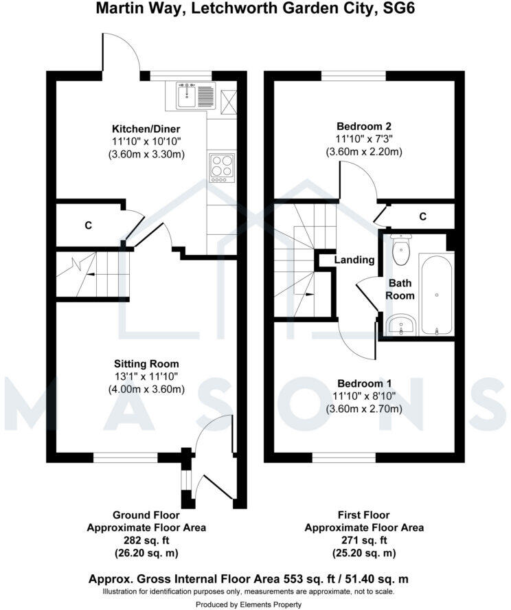 Martin Way, Letchworth Garden City, Hertfordshire, SG6 4XU floorplan