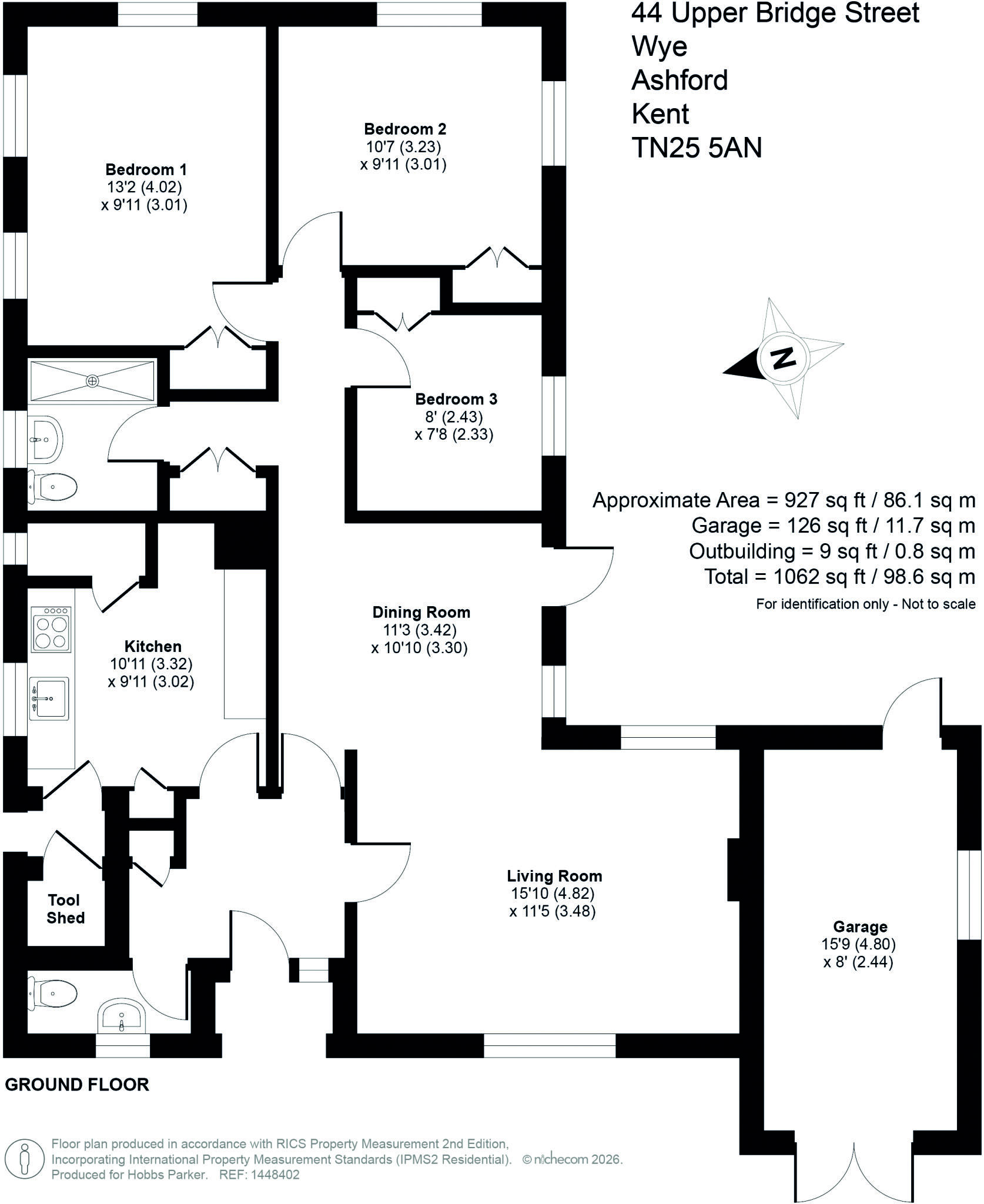 Upper Bridge Street, Wye, Ashford, Kent, TN25 floorplan