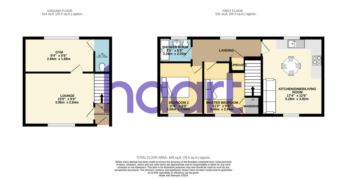 Angle Green, Shefford floorplan