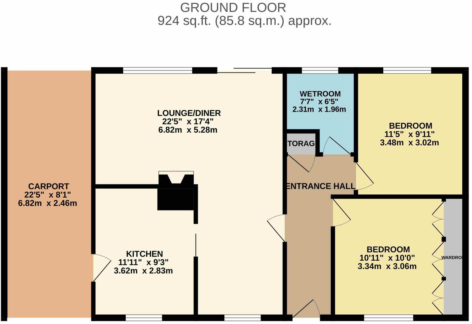 13, Princess Drive, Bridgnorth, WV16 floorplan