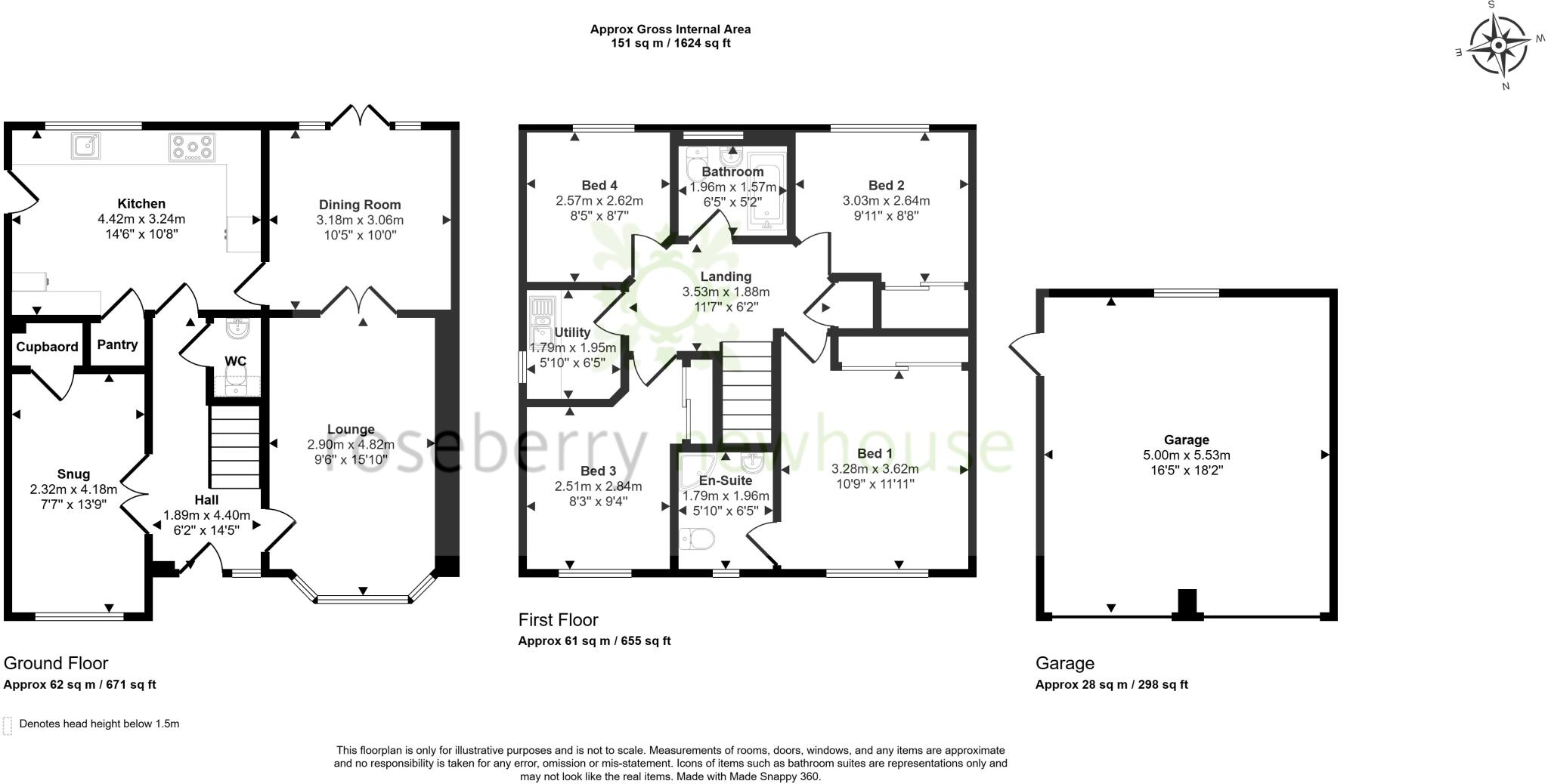 West End Way, Low Hartburn, Stockton-On-Tees floorplan