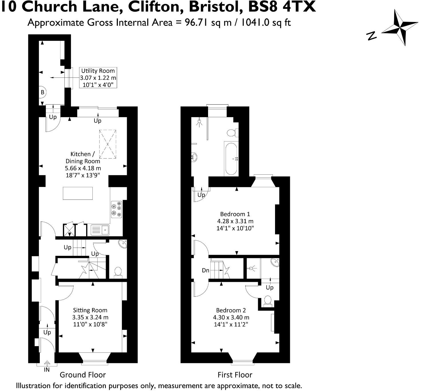 Church Lane, Cliftonwood, BS8 floorplan