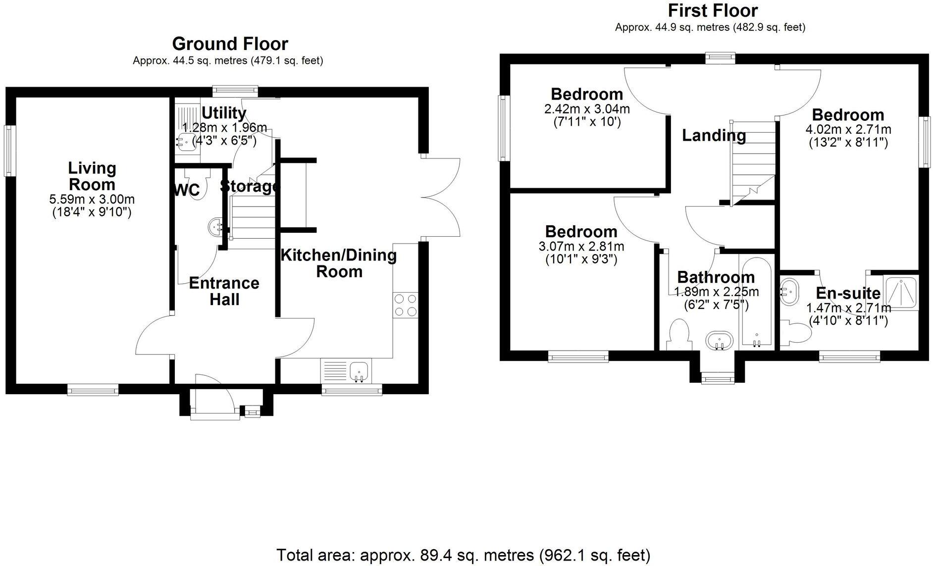Slate Brook Road, Lathom, WN8 floorplan
