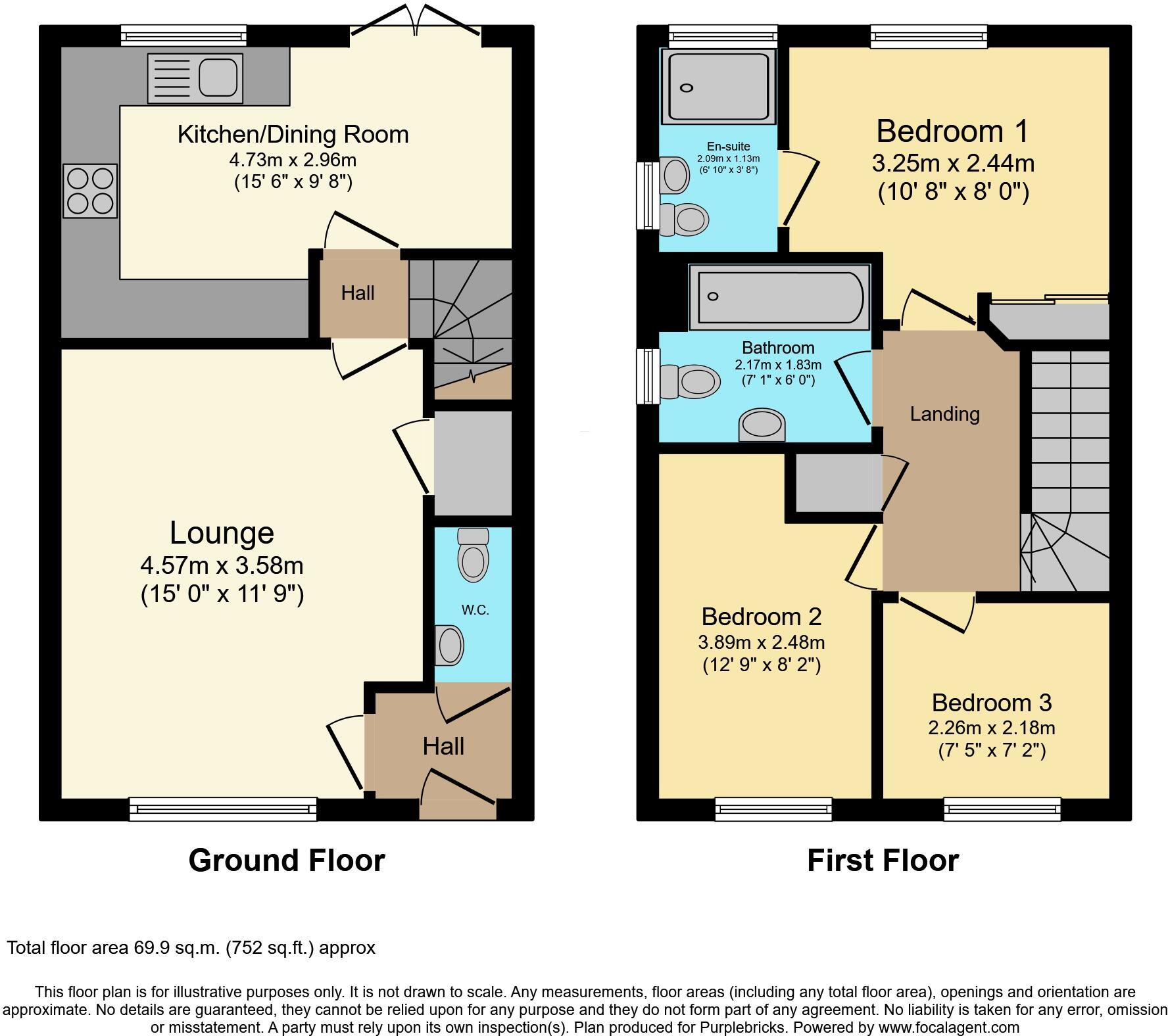 Cliff Aucott Crescent, Stoke-on-Trent, ST7 floorplan
