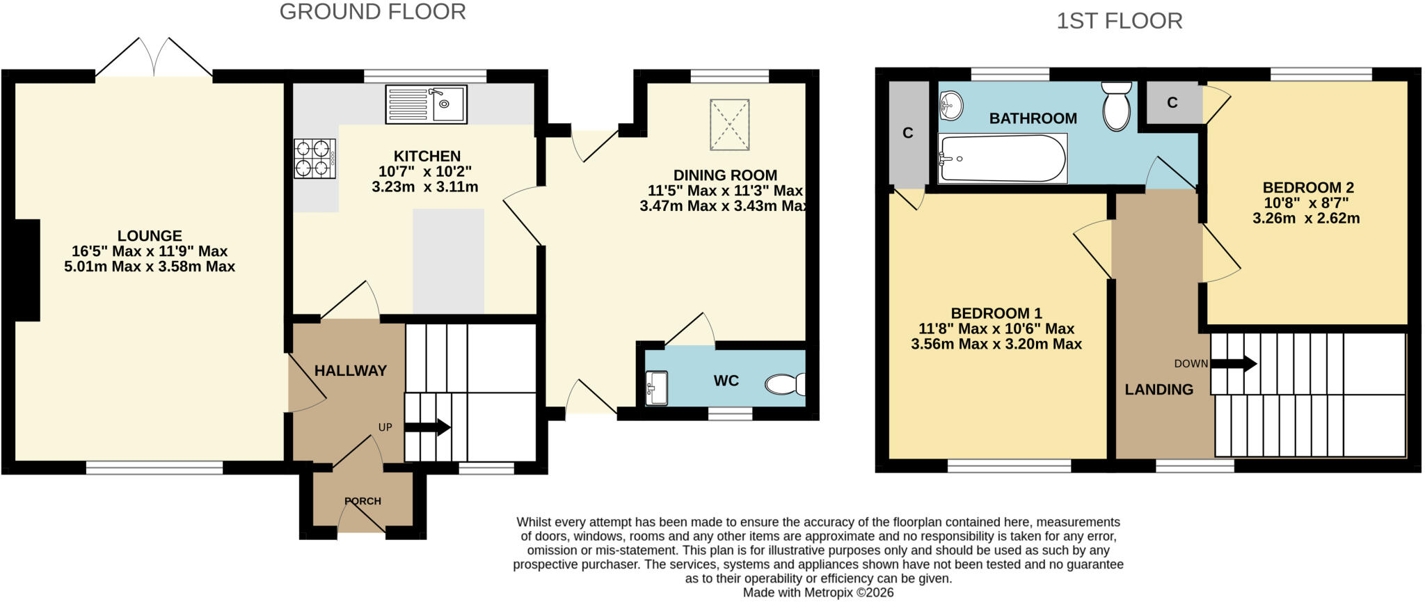 Oaklea Crescent, Fremington, Barnstaple, Devon, EX31 floorplan
