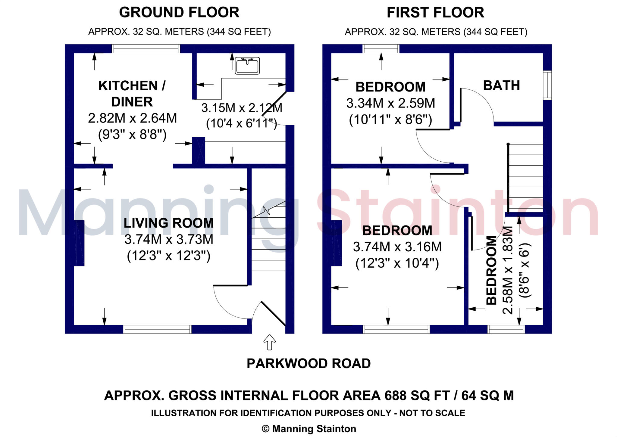 Parkwood Road, Leeds, West Yorkshire floorplan