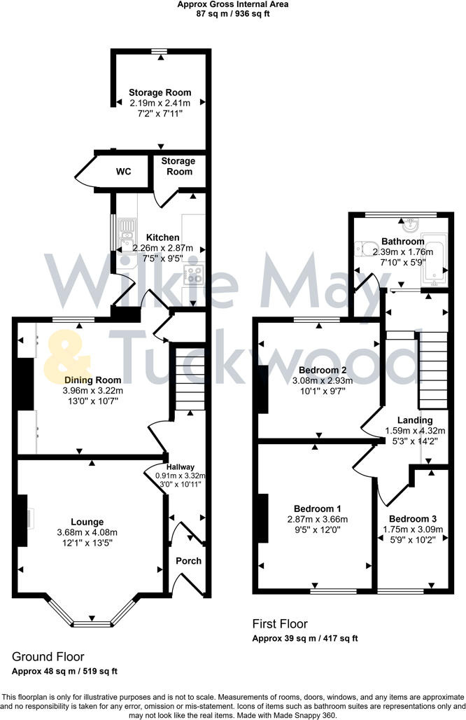 Dugdale Street, Minehead floorplan