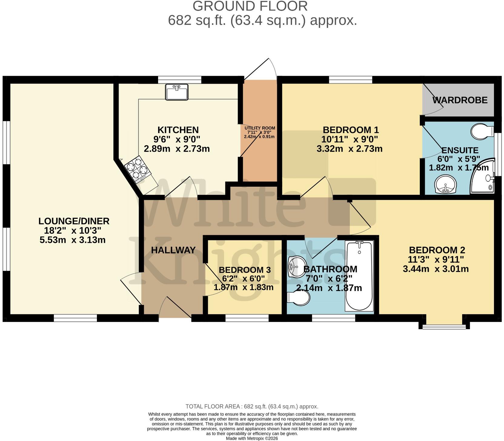 Loddon Court Farm Park Homes, Beech Hill Road, Spencers Wood, Reading, Berkshire, RG7 1HU floorplan