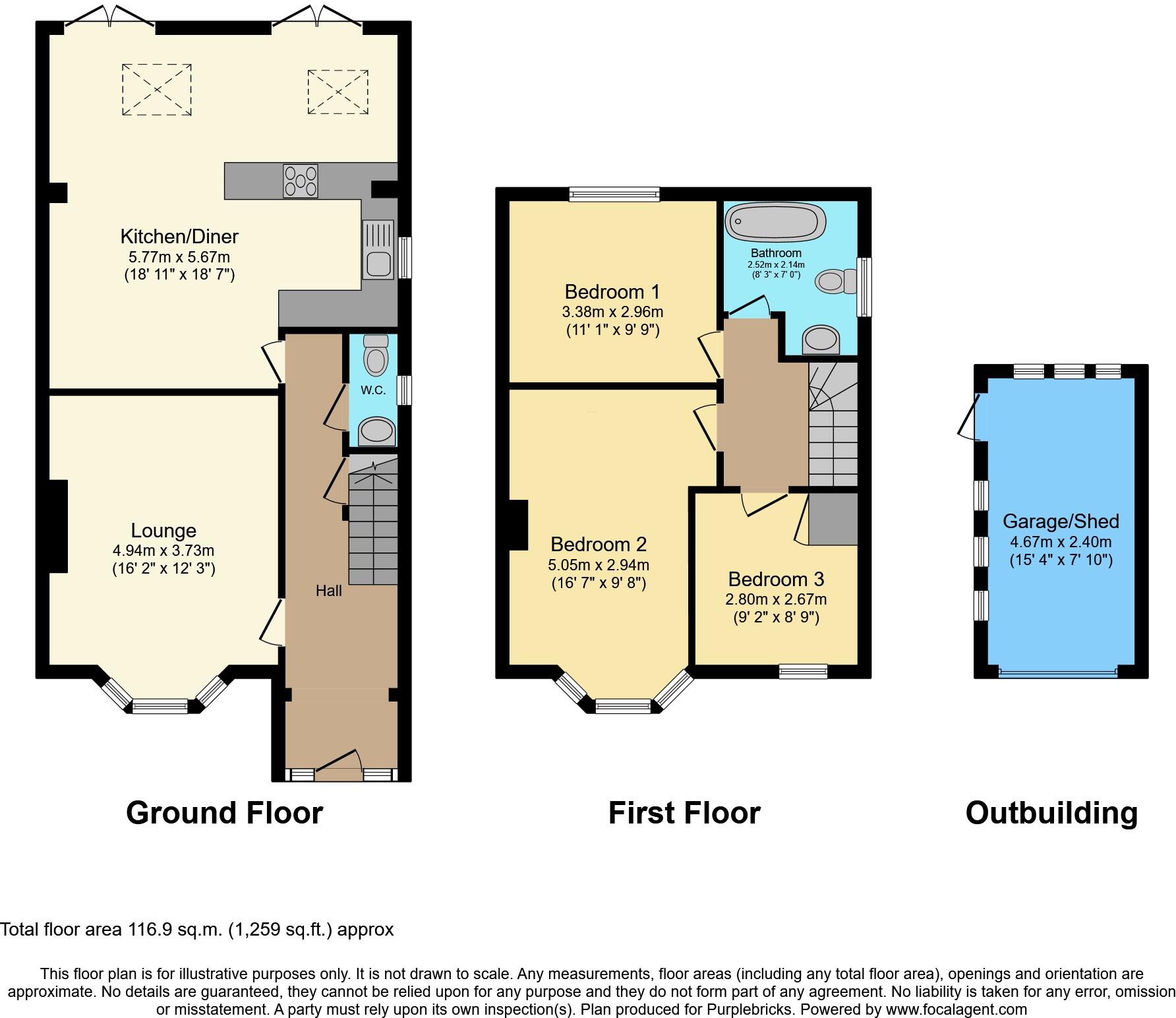 Sutton Road, Maidstone, ME15 floorplan