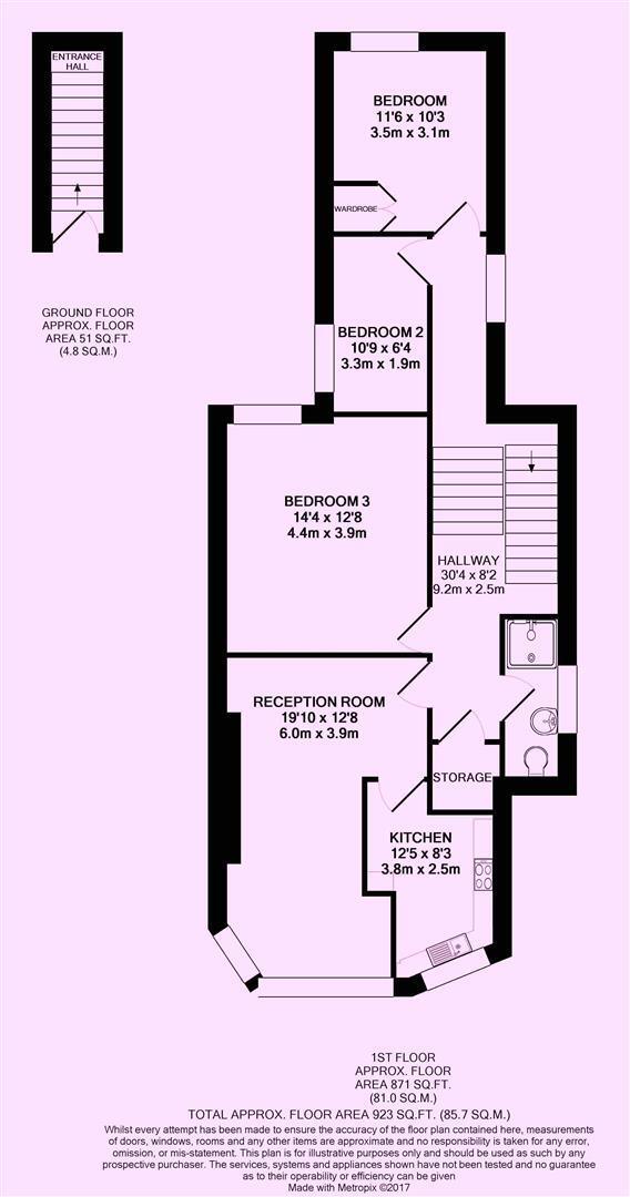 Fordwych Road, West Hampstead, London floorplan