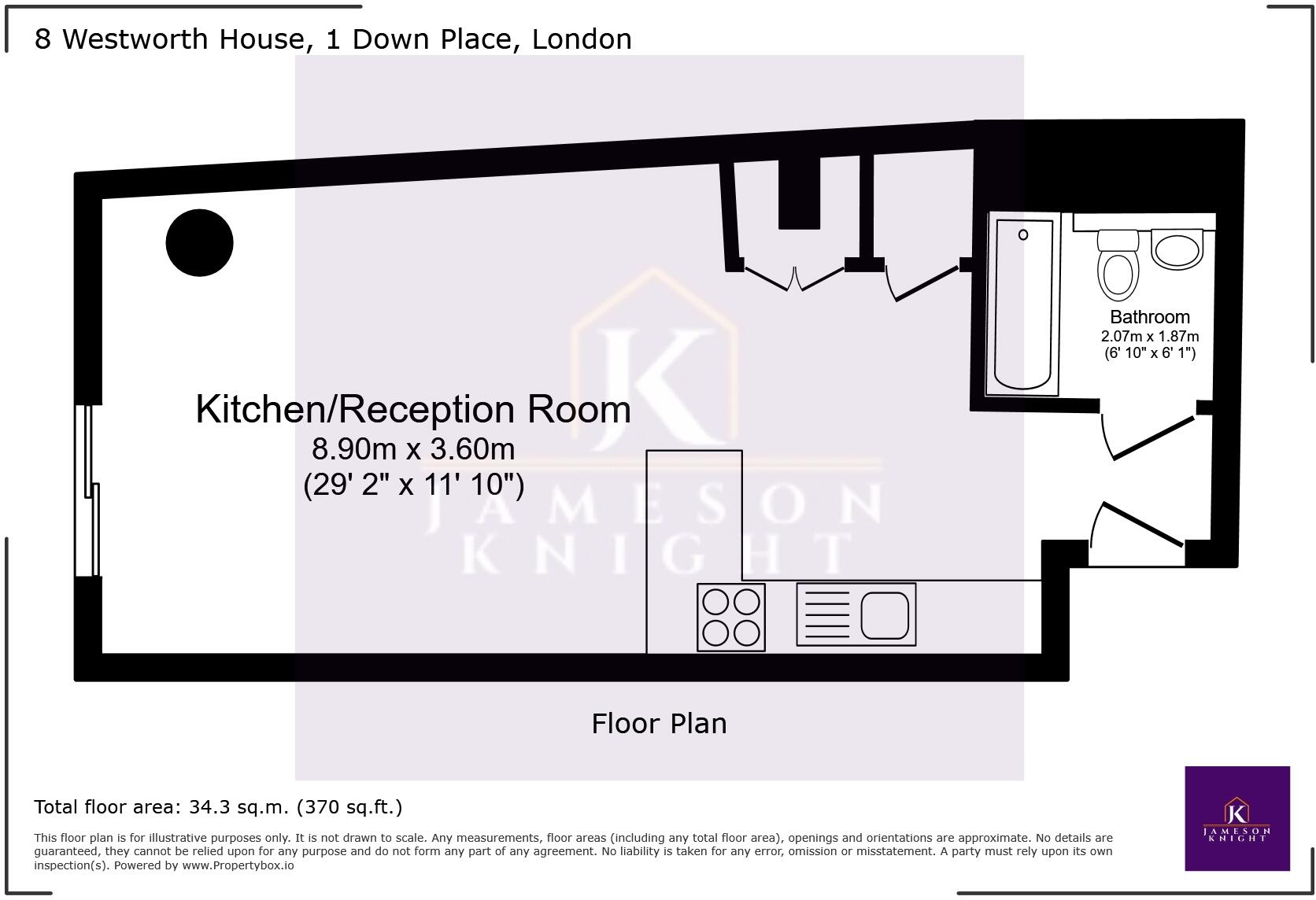 Westworth House, Down Place, London, W6 floorplan