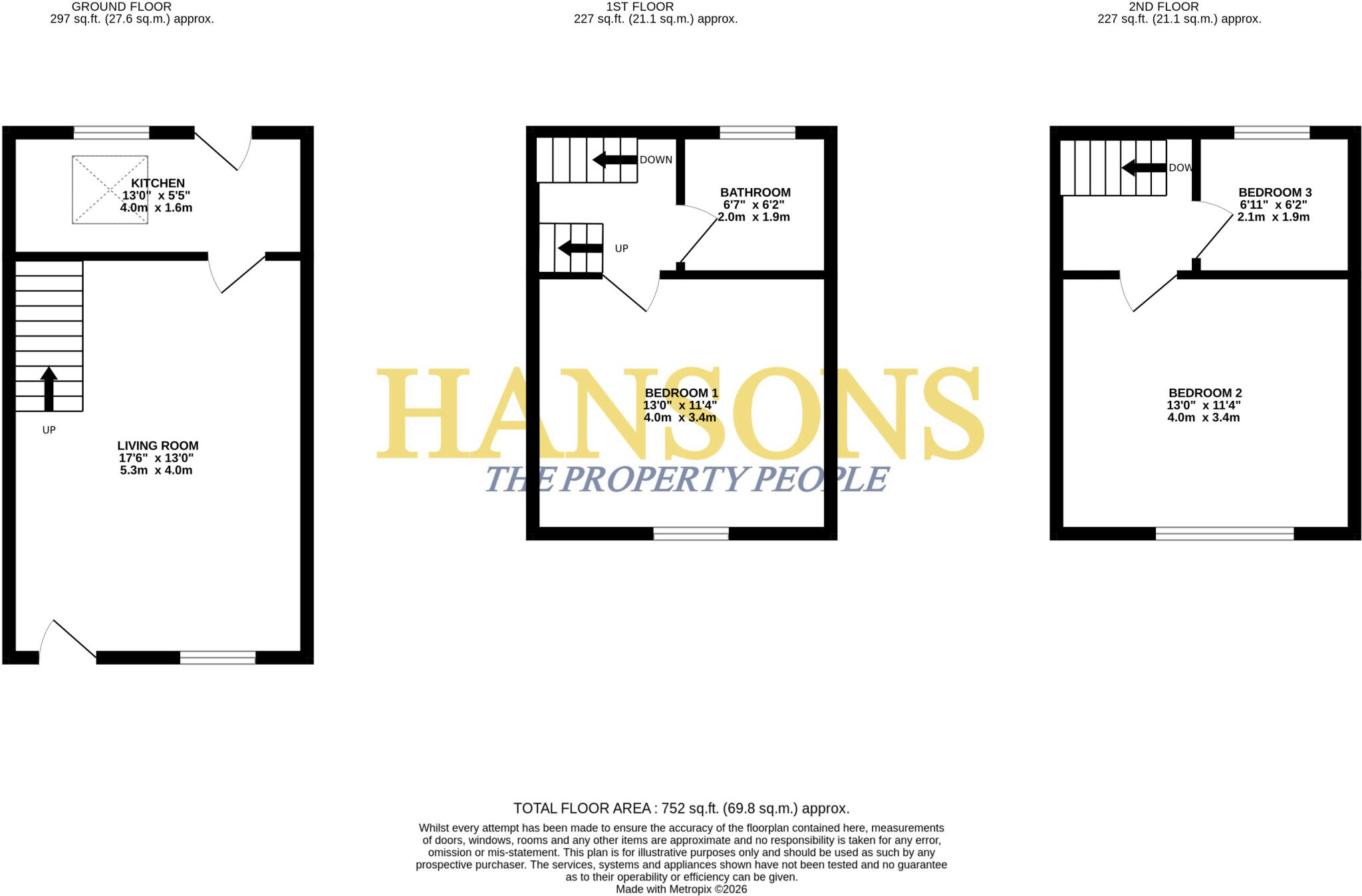 Back Der Street, Todmorden floorplan