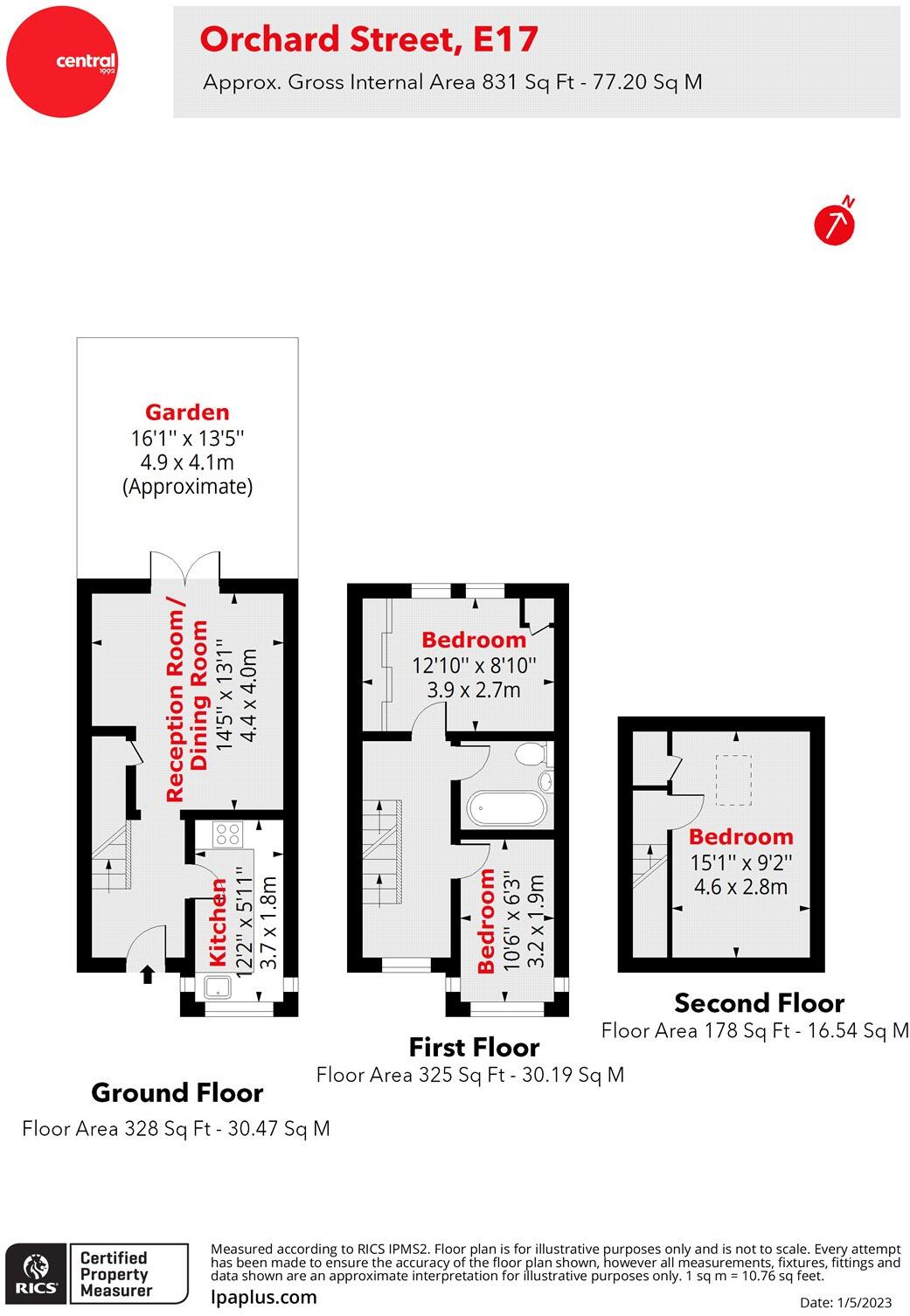 Orchard Street, Walthamstow, London, E17 floorplan
