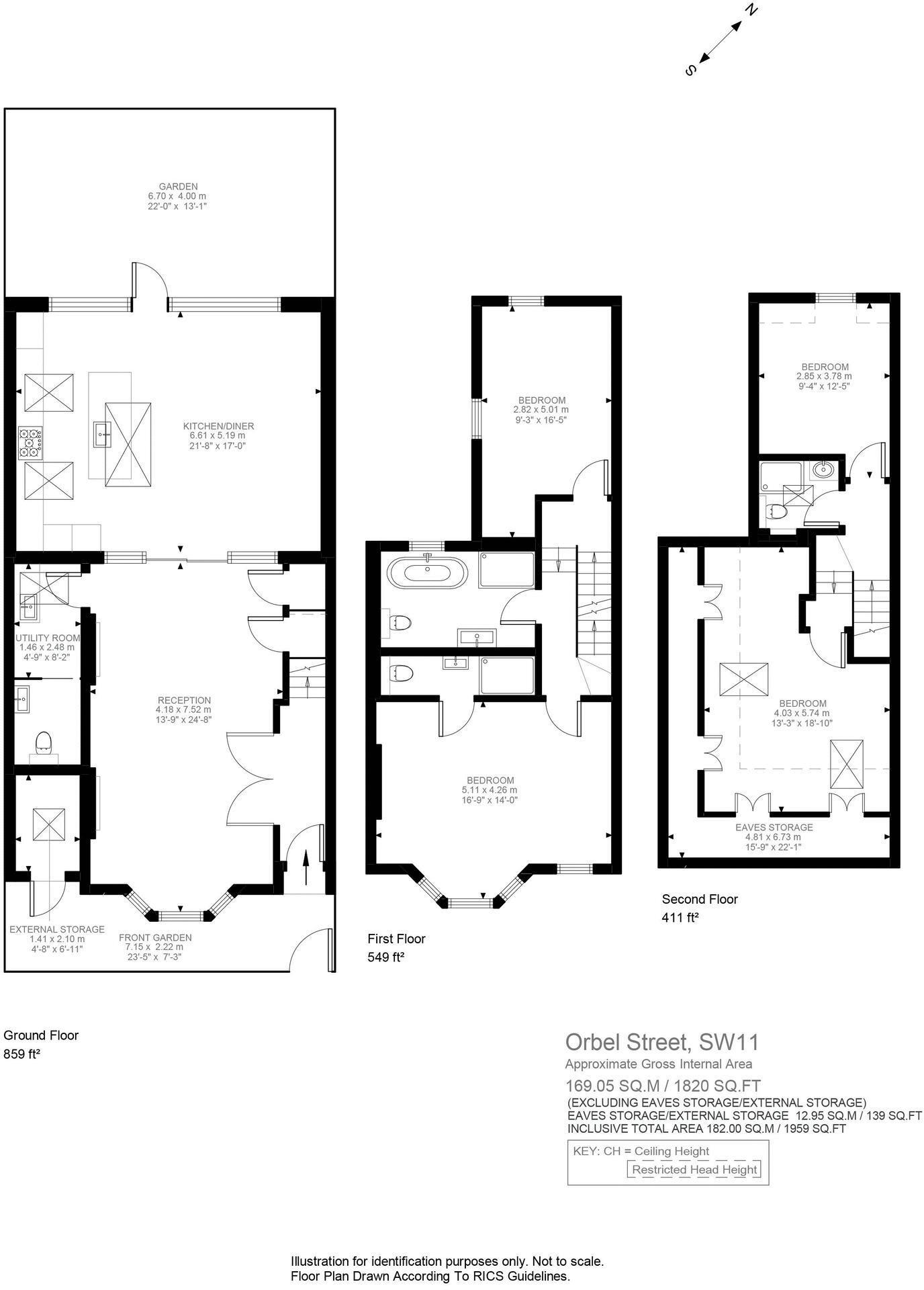 Orbel Street, London floorplan