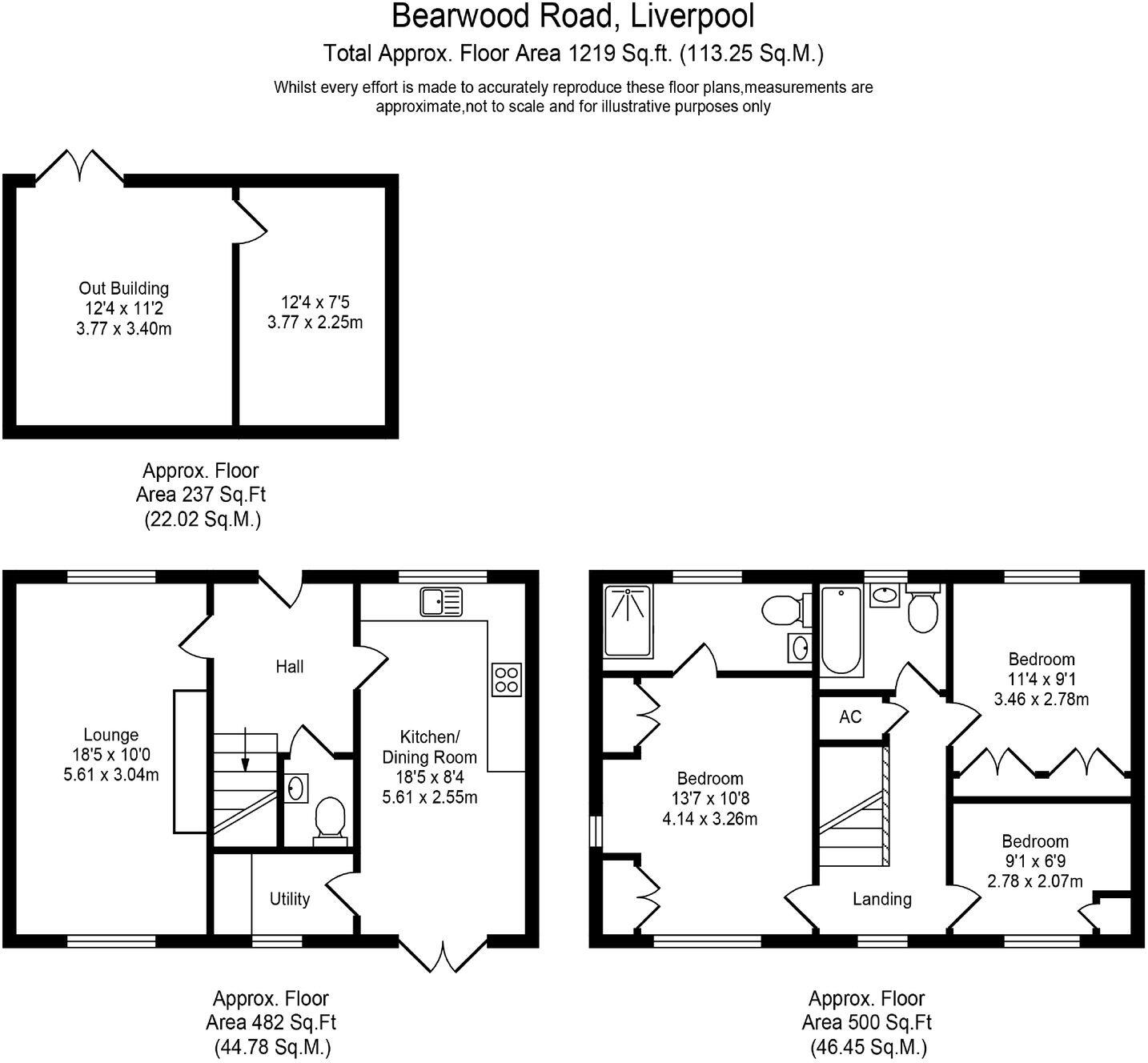 Bearwood Road, Kirkby, L33 floorplan