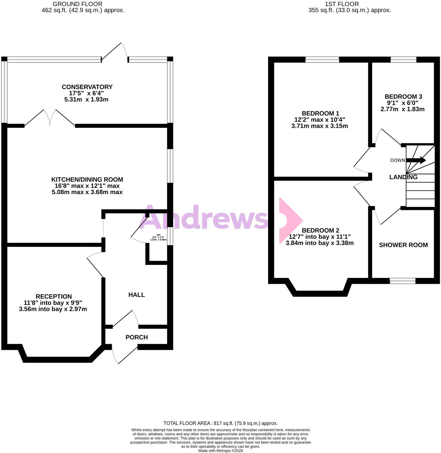 Derwent Avenue, Headington, Oxford, Oxfordshire, OX3 floorplan