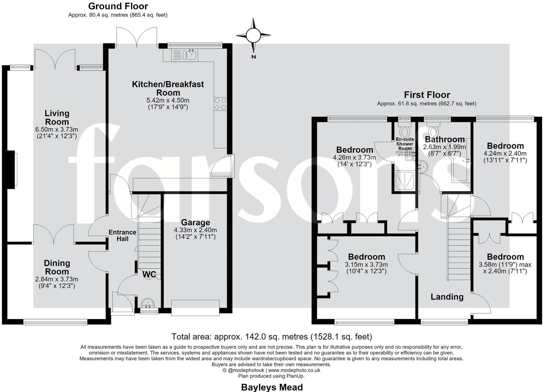 Bayleys Mead, Hutton, CM13 floorplan