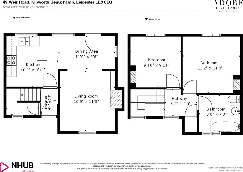 Weir Road, Kibworth floorplan