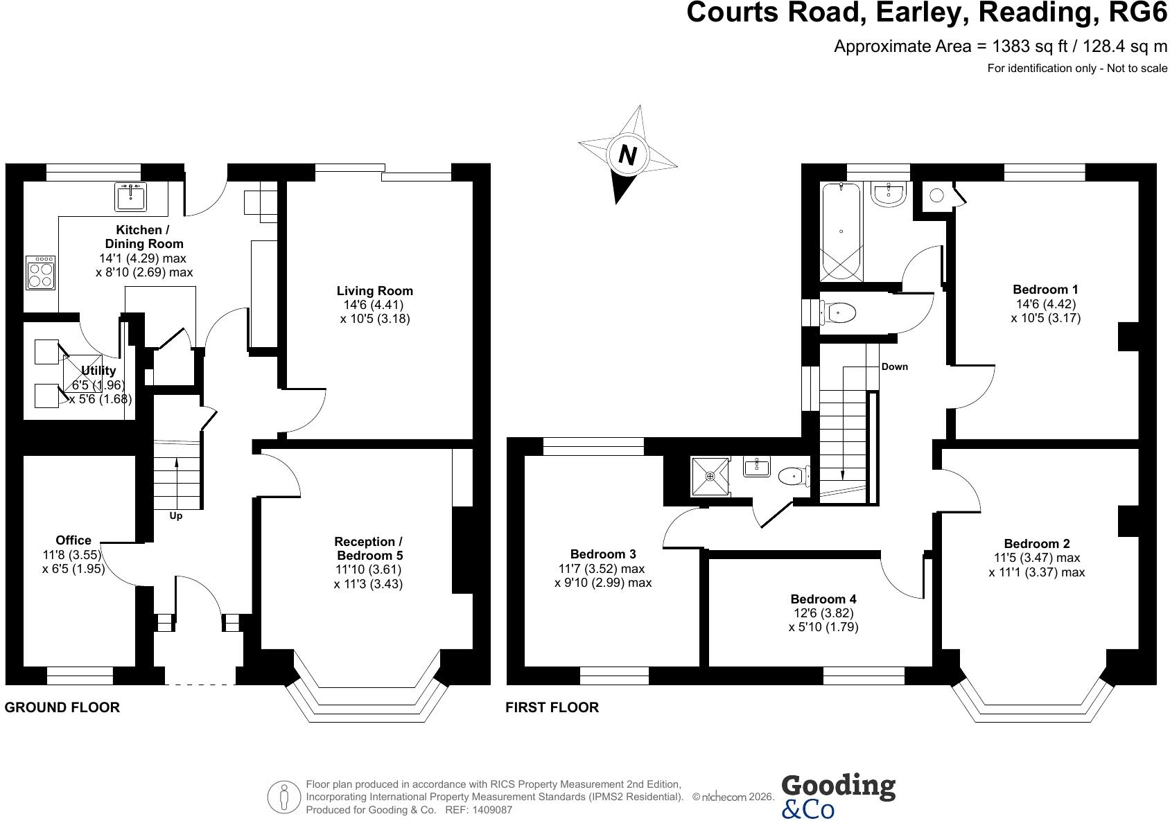 Courts Road, Earley, Reading, RG6 floorplan