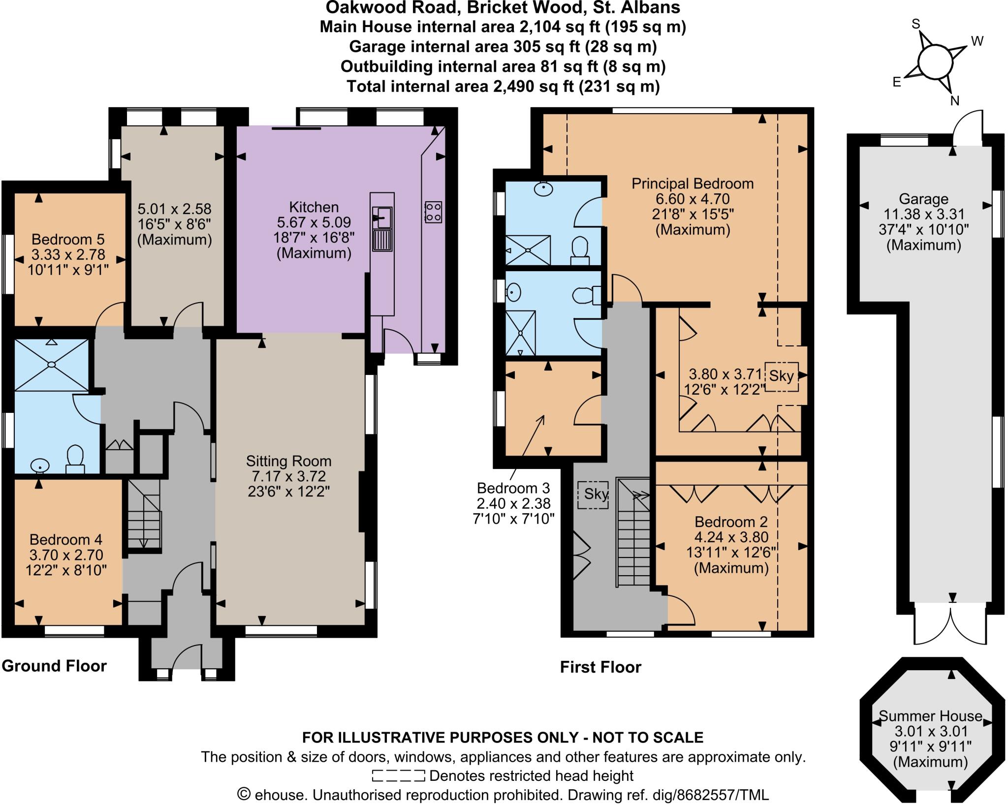 Oakwood Road, Bricket Wood, St. Albans, Hertfordshire floorplan