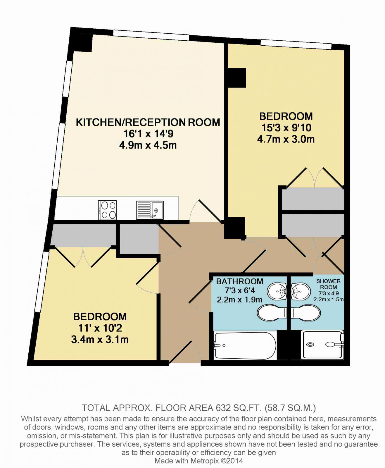 Middle Lane, Crouch End, London, N8 floorplan