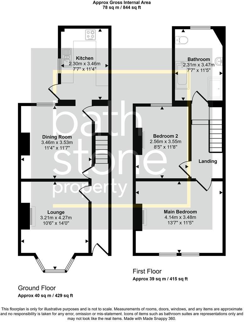 Livingstone Road, Oldfield Park floorplan