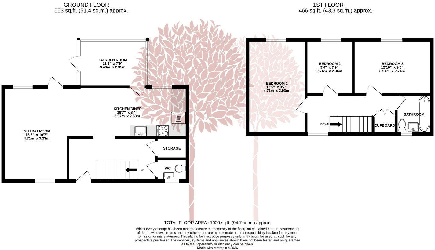Stowey Road, Yatton floorplan