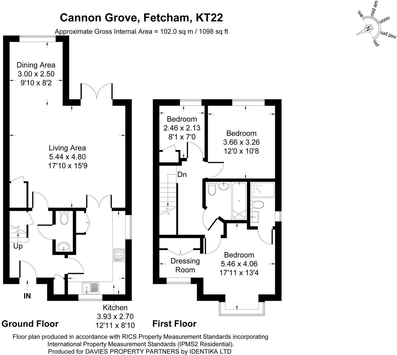 Cannon Grove, Fetcham, KT22 floorplan