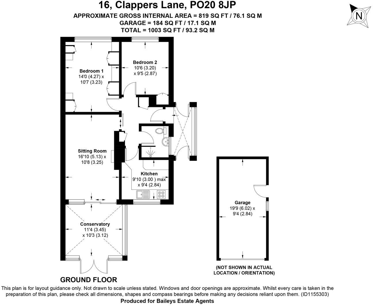 Clappers Lane, Bracklesham Bay, Chichester floorplan