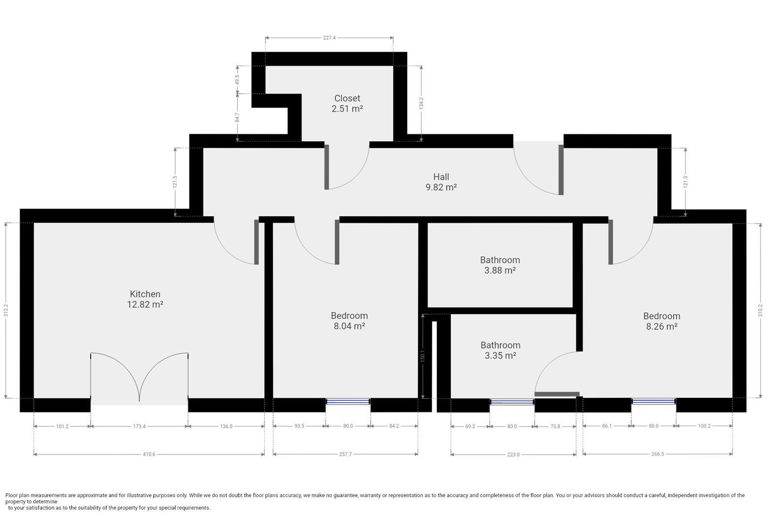 27/28 - Brayford Court - Student Apartment - Apt 15 floorplan