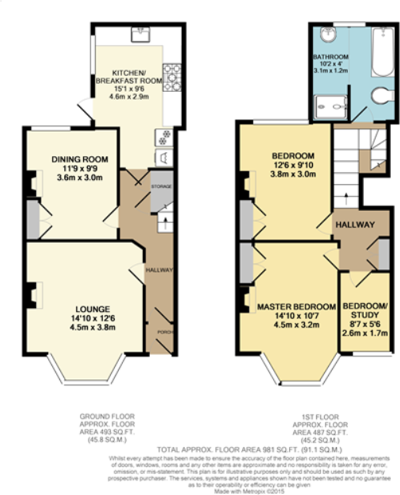 Durham Avenue, St. Judes floorplan