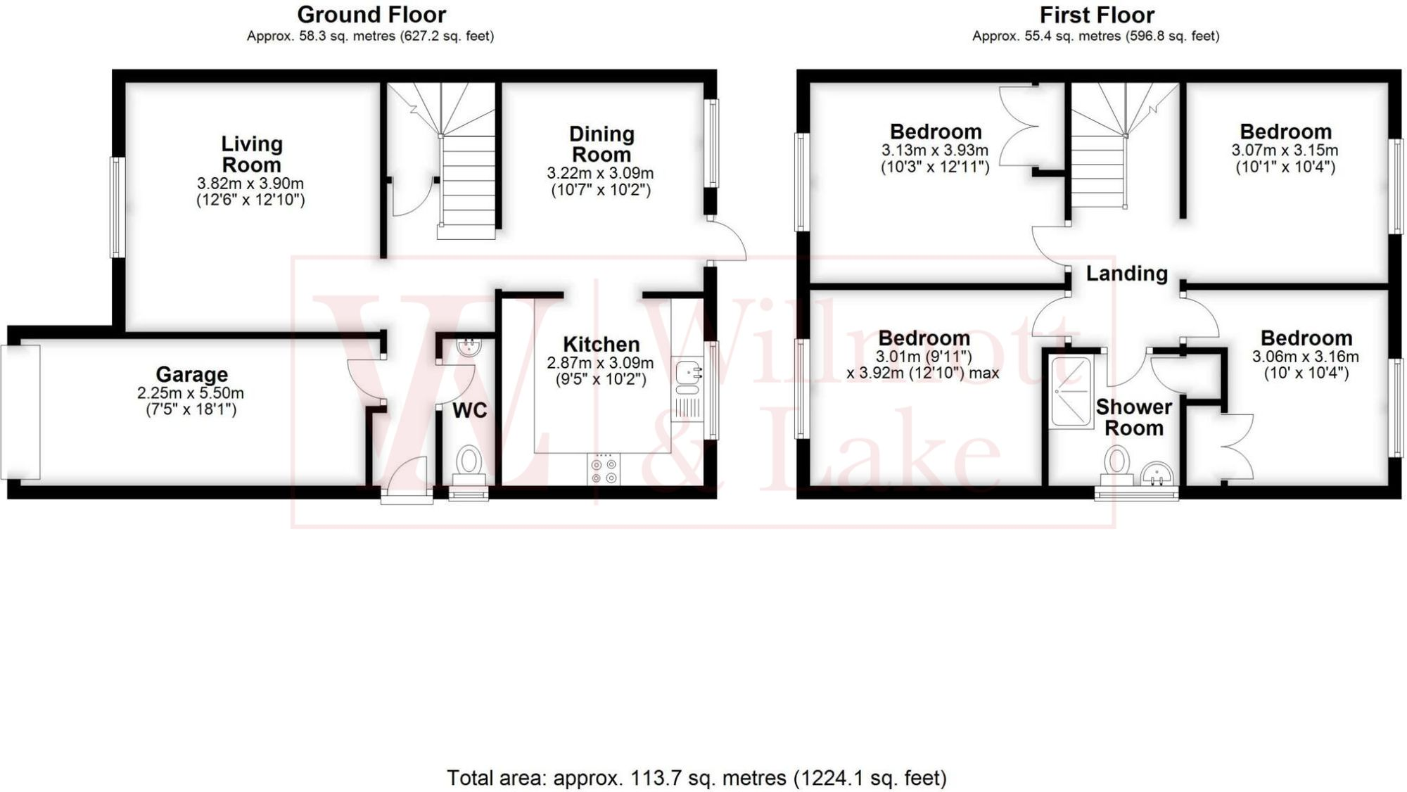 Bentfield Gardens, Stansted, CM24 floorplan