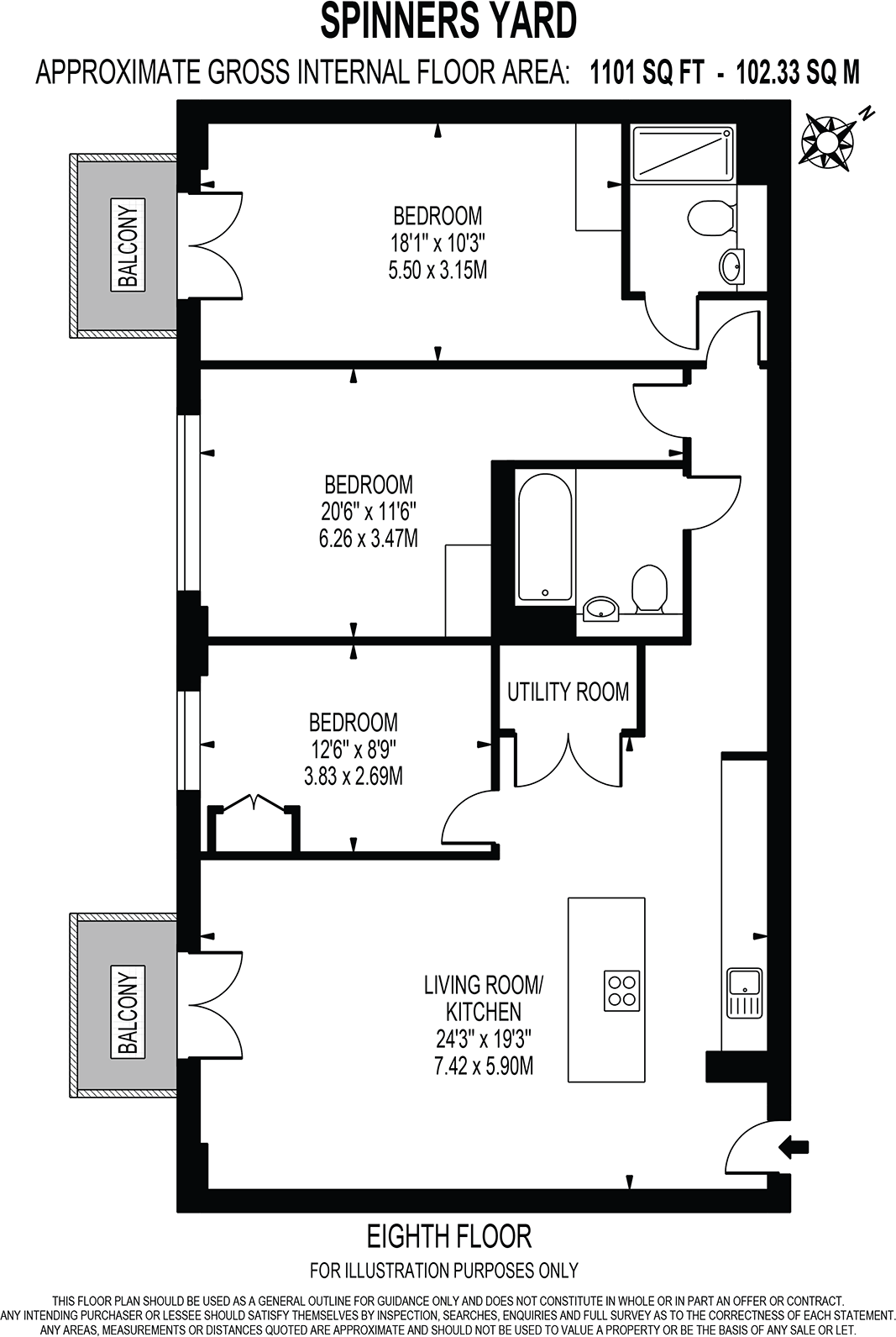 Spinners Yard, Spinners Lane, LS7 floorplan