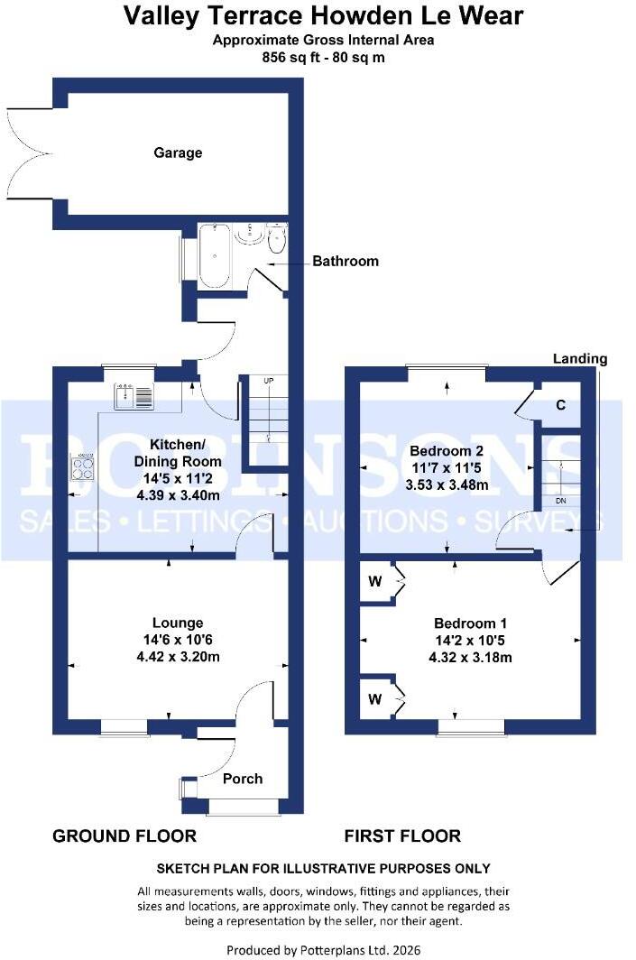 Valley Terrace, Howden Le Wear, Crook floorplan