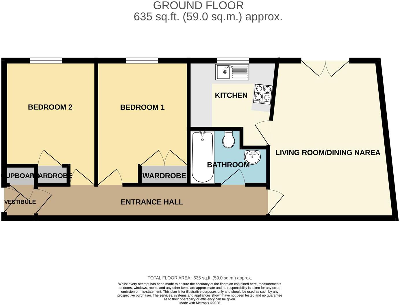 Corn Exchange, Sandgate floorplan