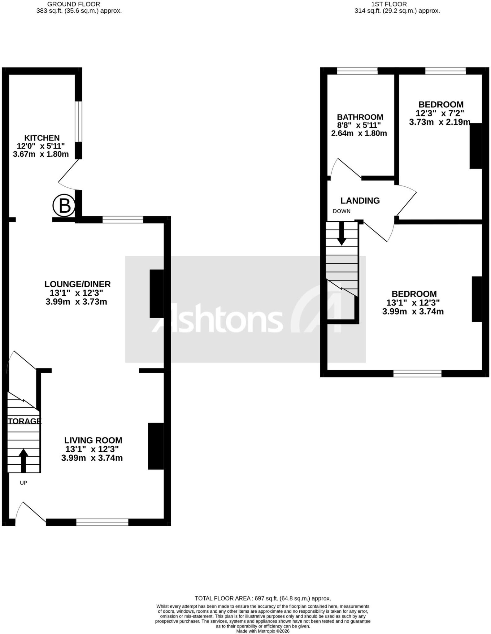Station Road, Great Sankey, WA5 floorplan
