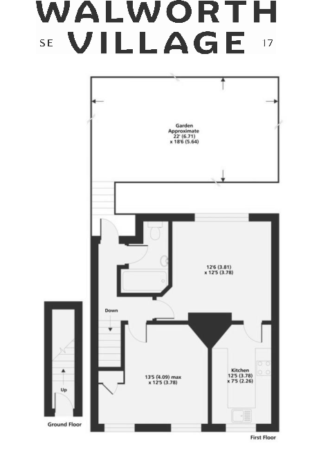 Merrow Street, London floorplan