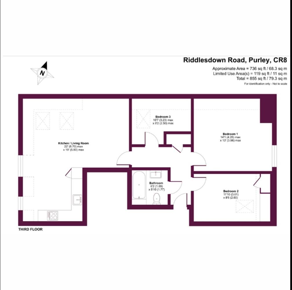 Riddlesdown Road, Purley, CR8 floorplan