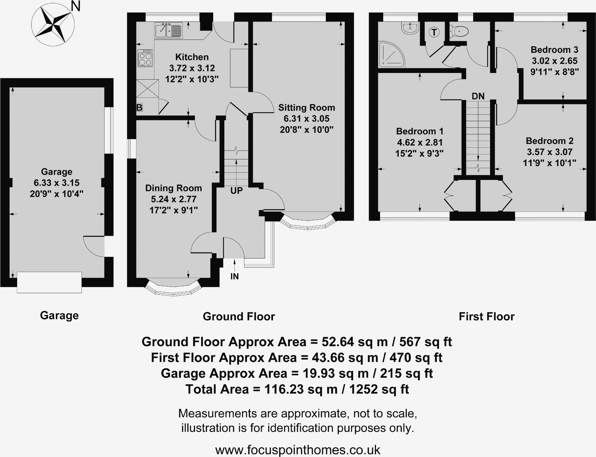 5, Cherrys Close, Bloxham - No onward chain floorplan