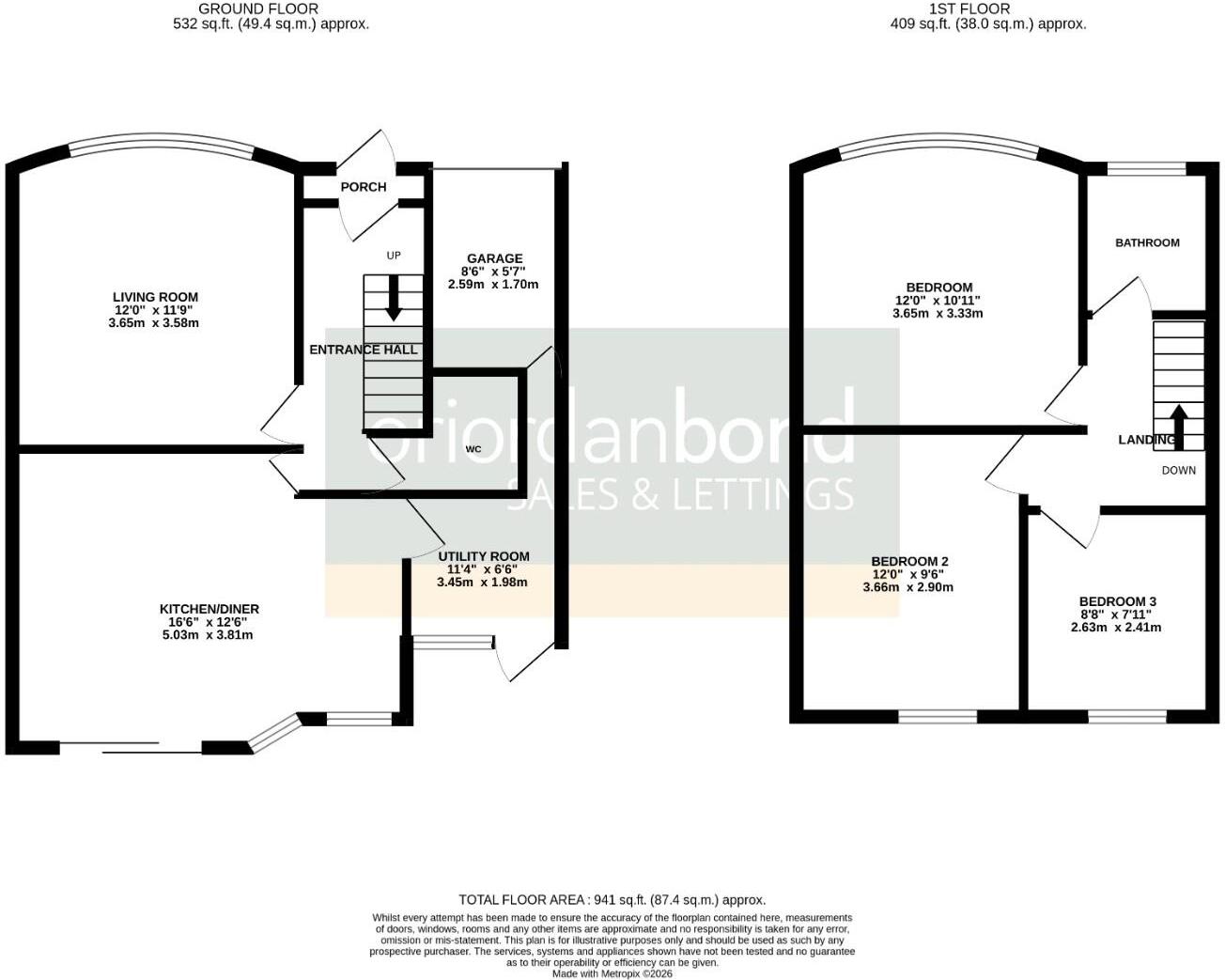 The Headlands, Northampton NN3 floorplan