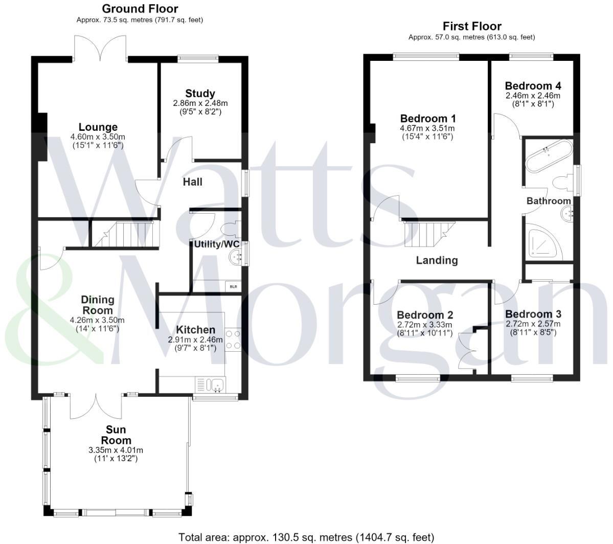 13 St. Bleddians Close, Cowbridge, Vale of Glamorgan, CF71 7BA floorplan