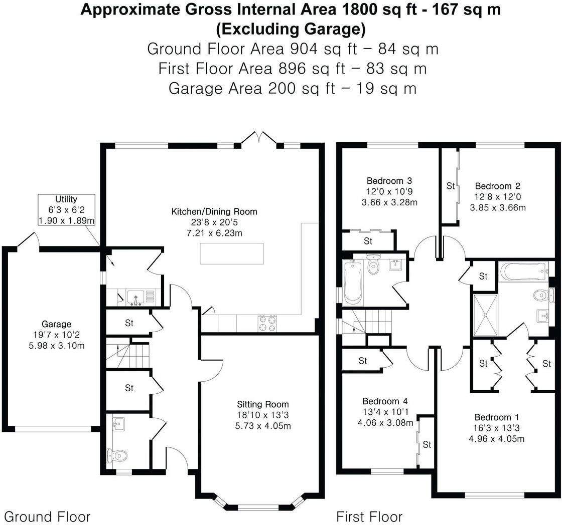 Lorimer Avenue, Cranleigh, GU6 8WQ floorplan