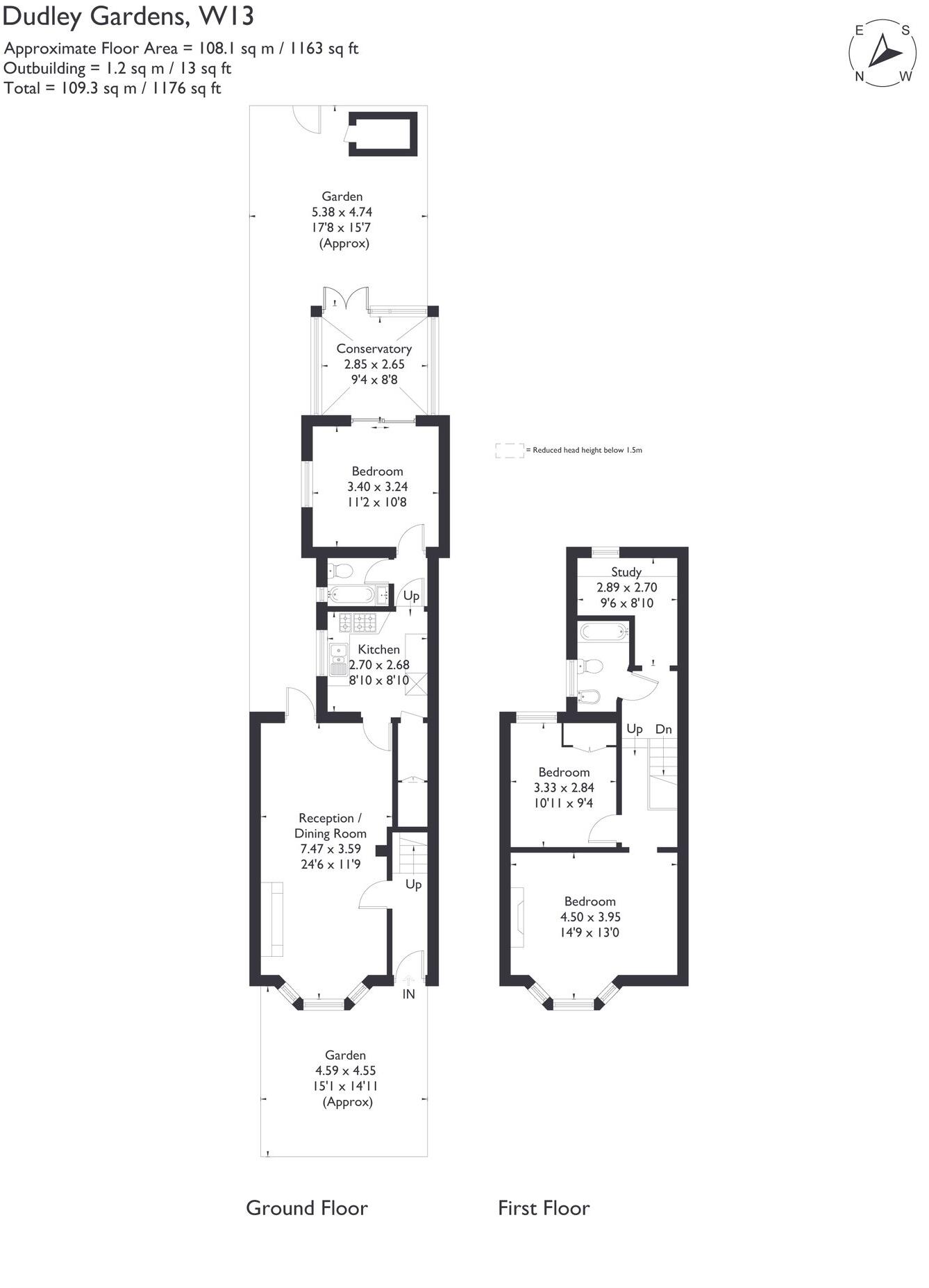 Dudley Gardens, Northfields , Ealing, W13 floorplan